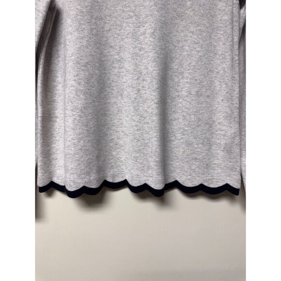 TED BAKER LONDON Lheo Jumper Scalloped Layered Sweater, Sz 3 (US 8) - Picture 4 of 11